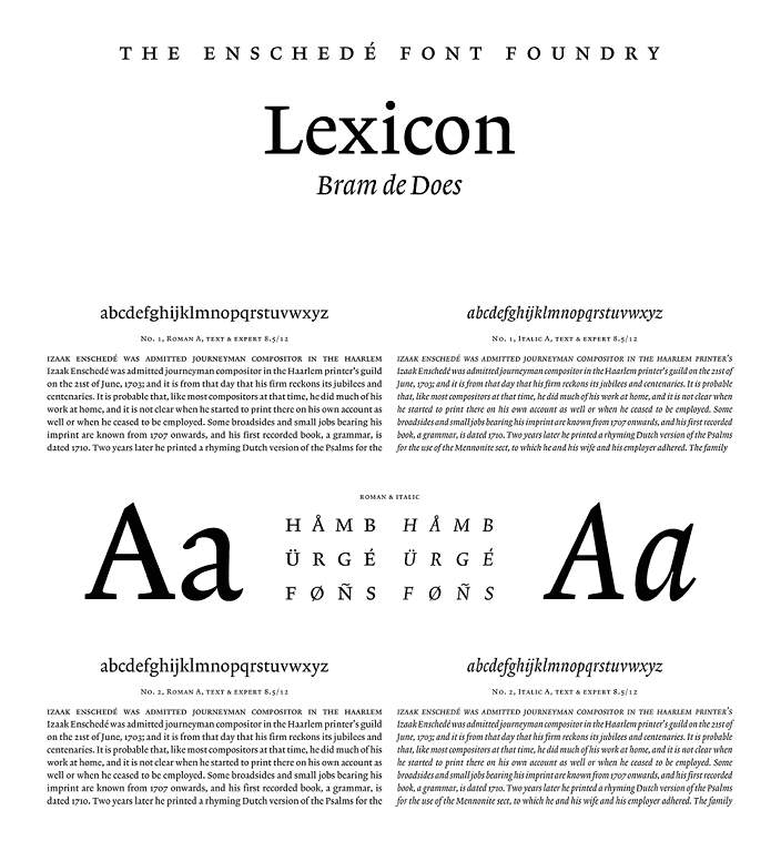Lexicon sample sheet
