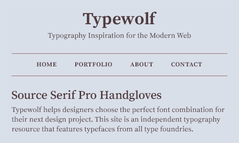 Source Serif Pro Font Sample