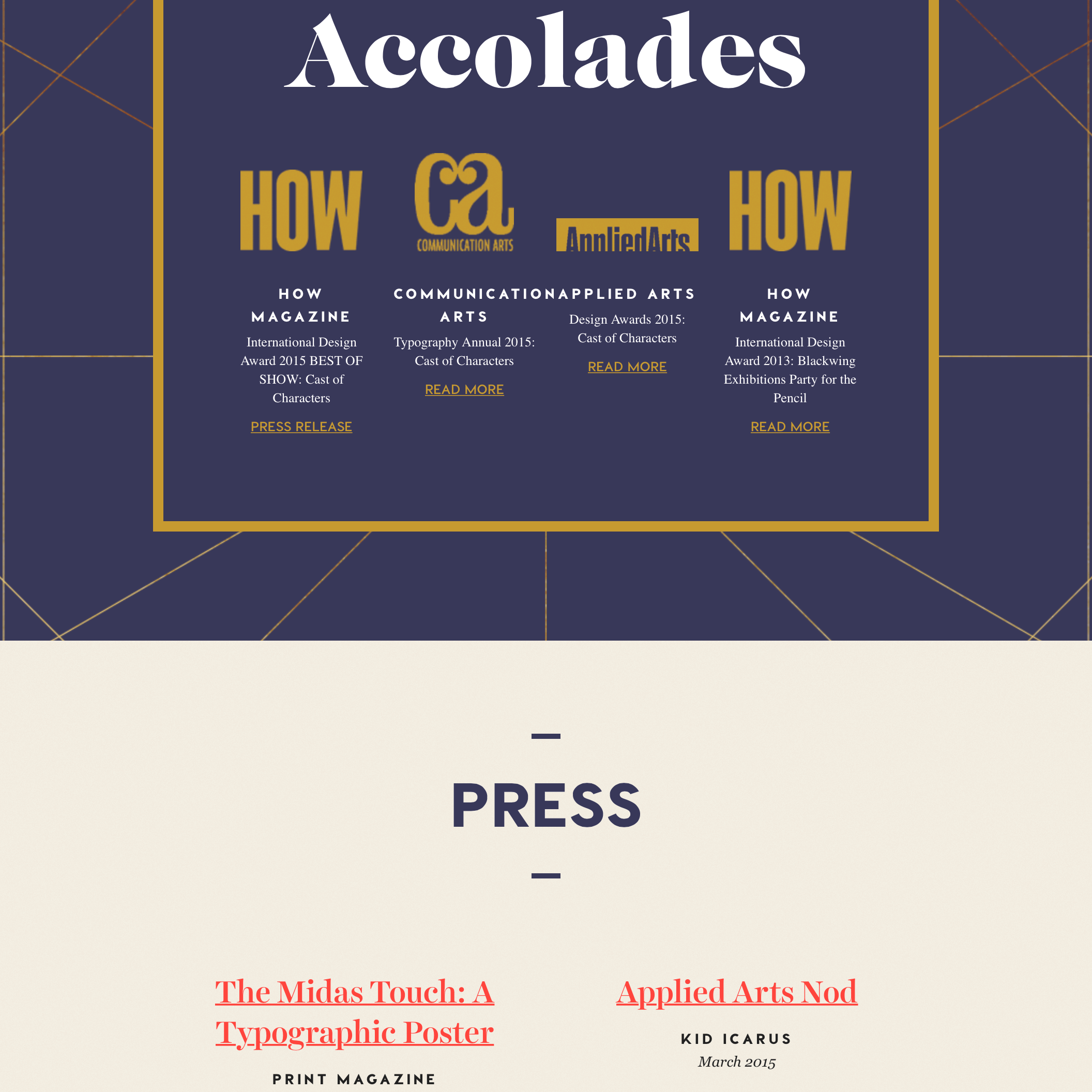 Fonts Used:         Caslon Graphique,         Visby CF,         Harriet,         Georgia · Typewolf Typography Inspiration