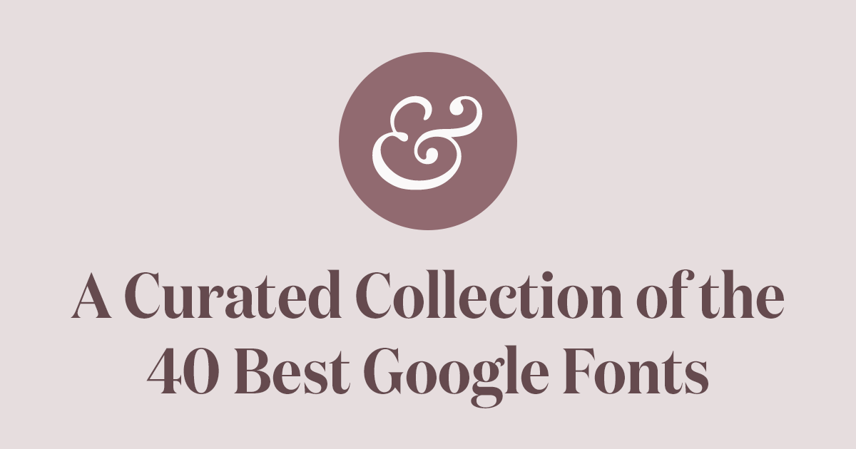 free google fonts for websites
